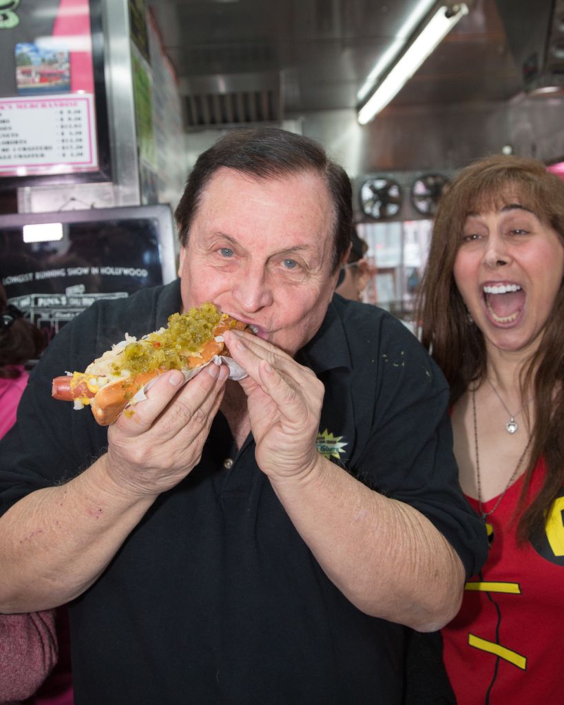 Pink's Hot Dogs honors Burt Ward, 'Robin', from 'Batman' with a hot dog named after him