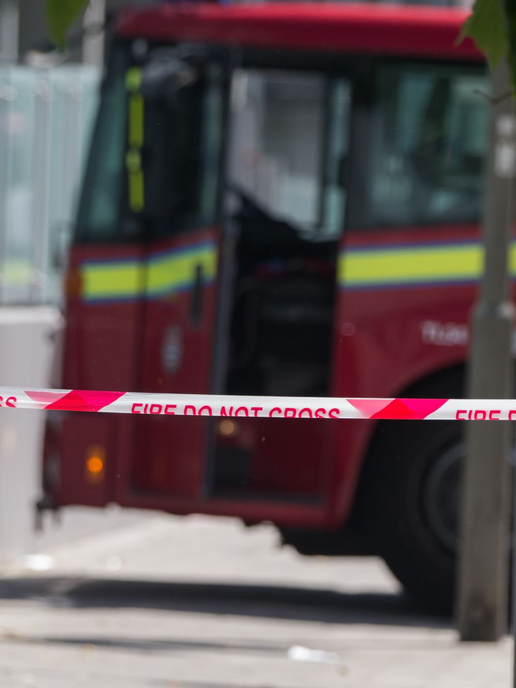 Scene of fire at 6th floor flat off Queenstown Road Battersea.