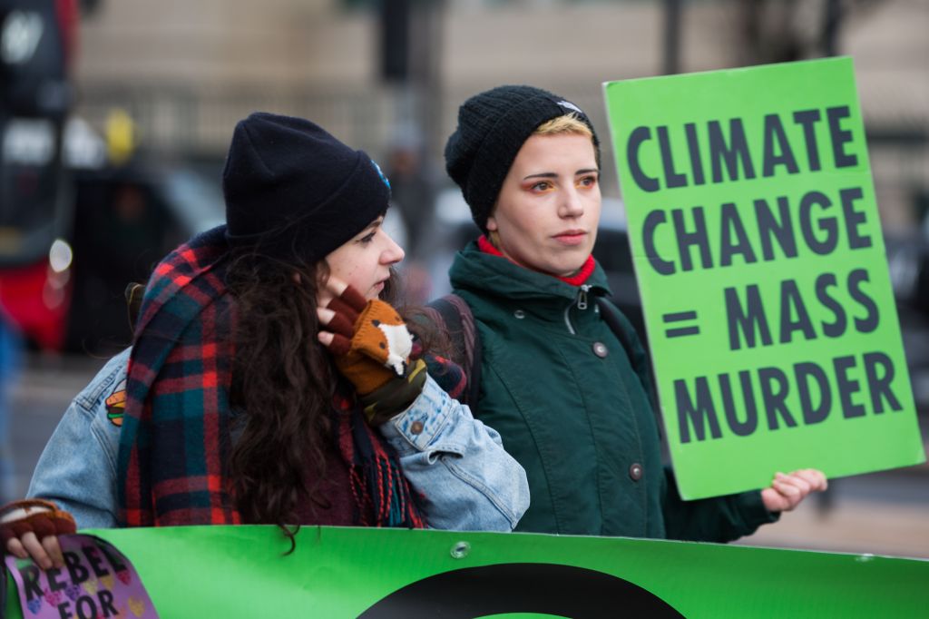 Extinction Rebellion Protest in London.