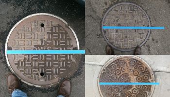 Artist Puts Miniature Houses On Top Of Steaming Manhole Covers