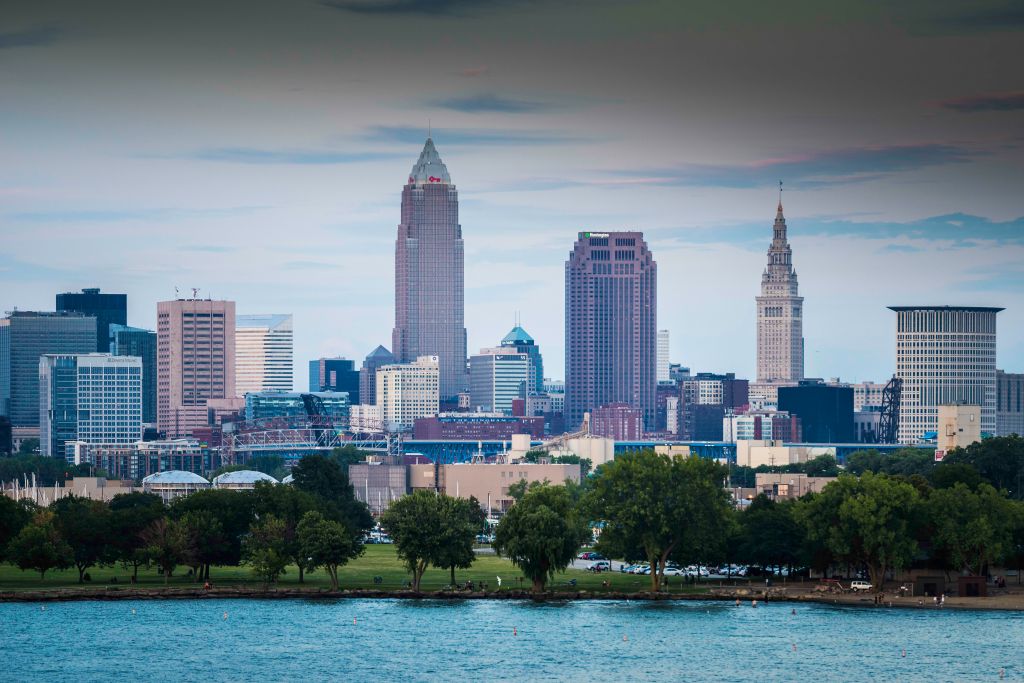 Cleveland Skyline from West