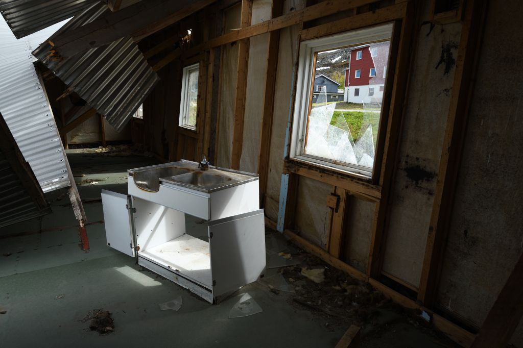 Abandoned house at Båtsfjord, Northern Norway