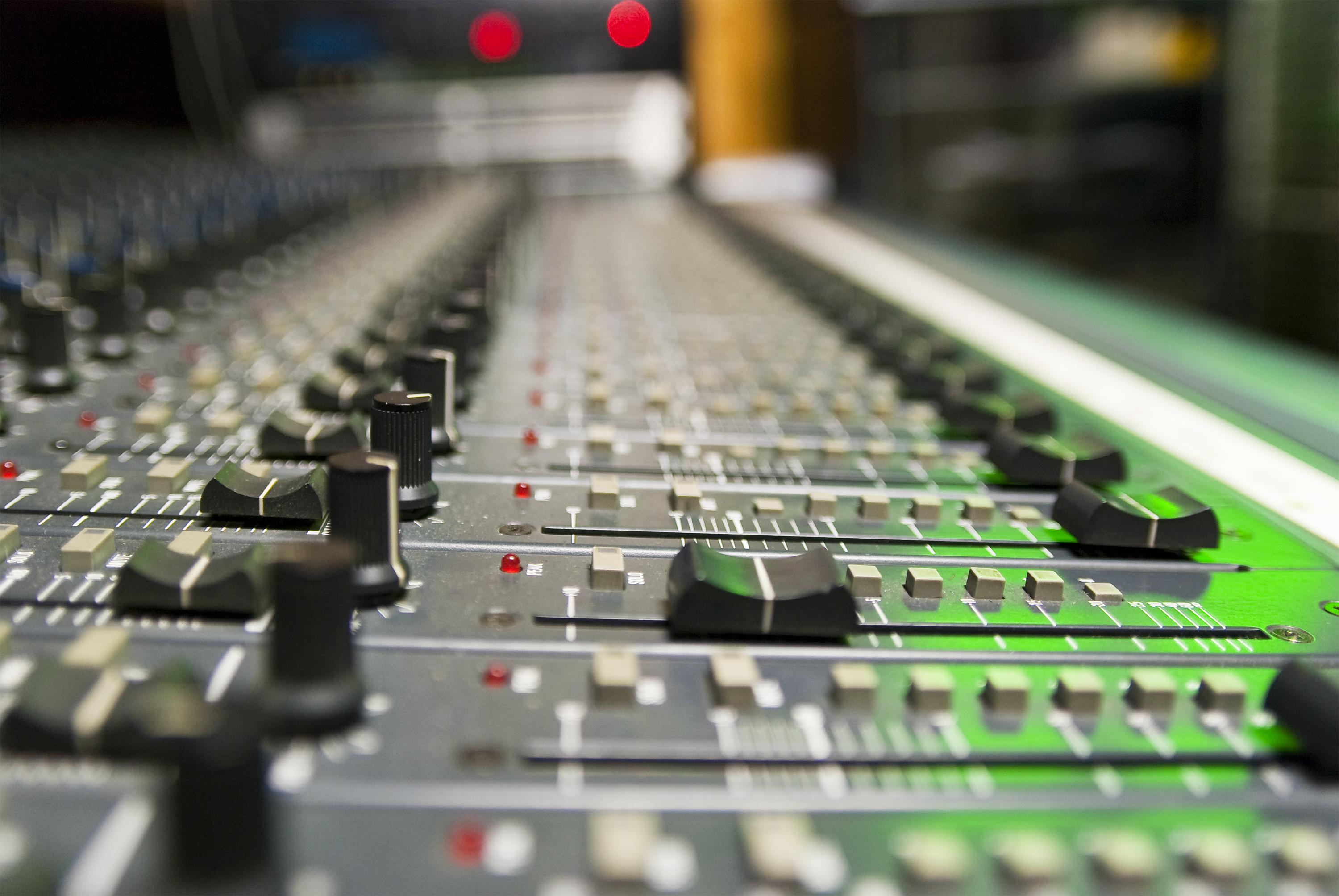 Mixer In A Recording Studio