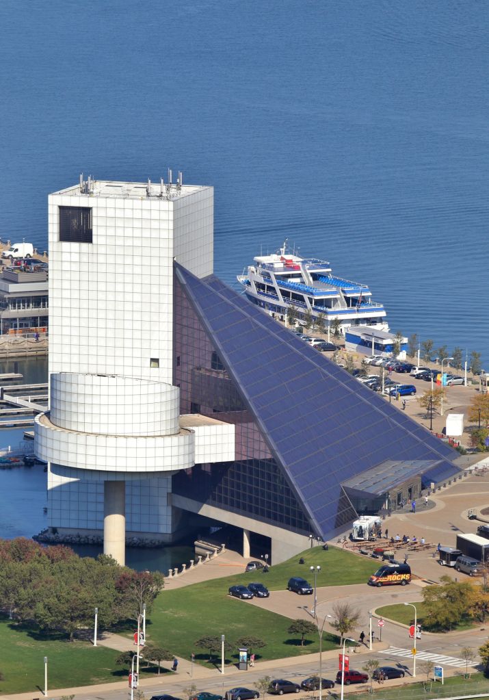 Rock and Roll Hall of Fame on the Lake Erie Shore, Cleveland, Ohio, United States