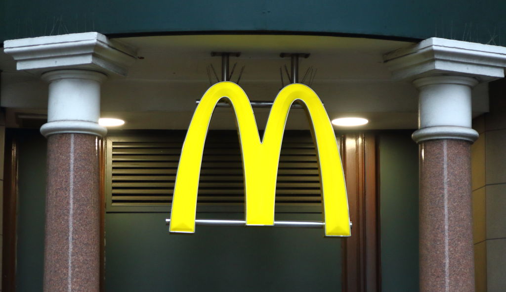 McDonalds restaurant and brand logo seen in London, UK...