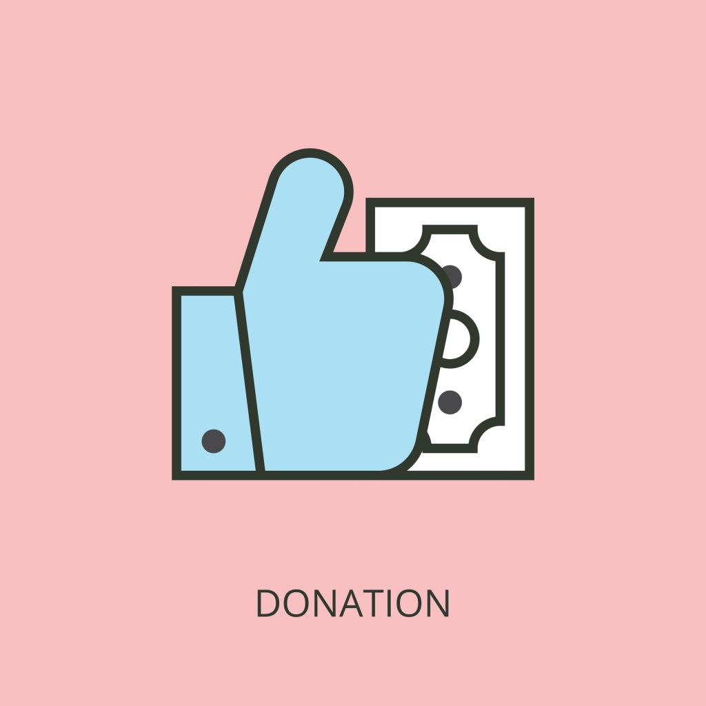 Vector donation icon