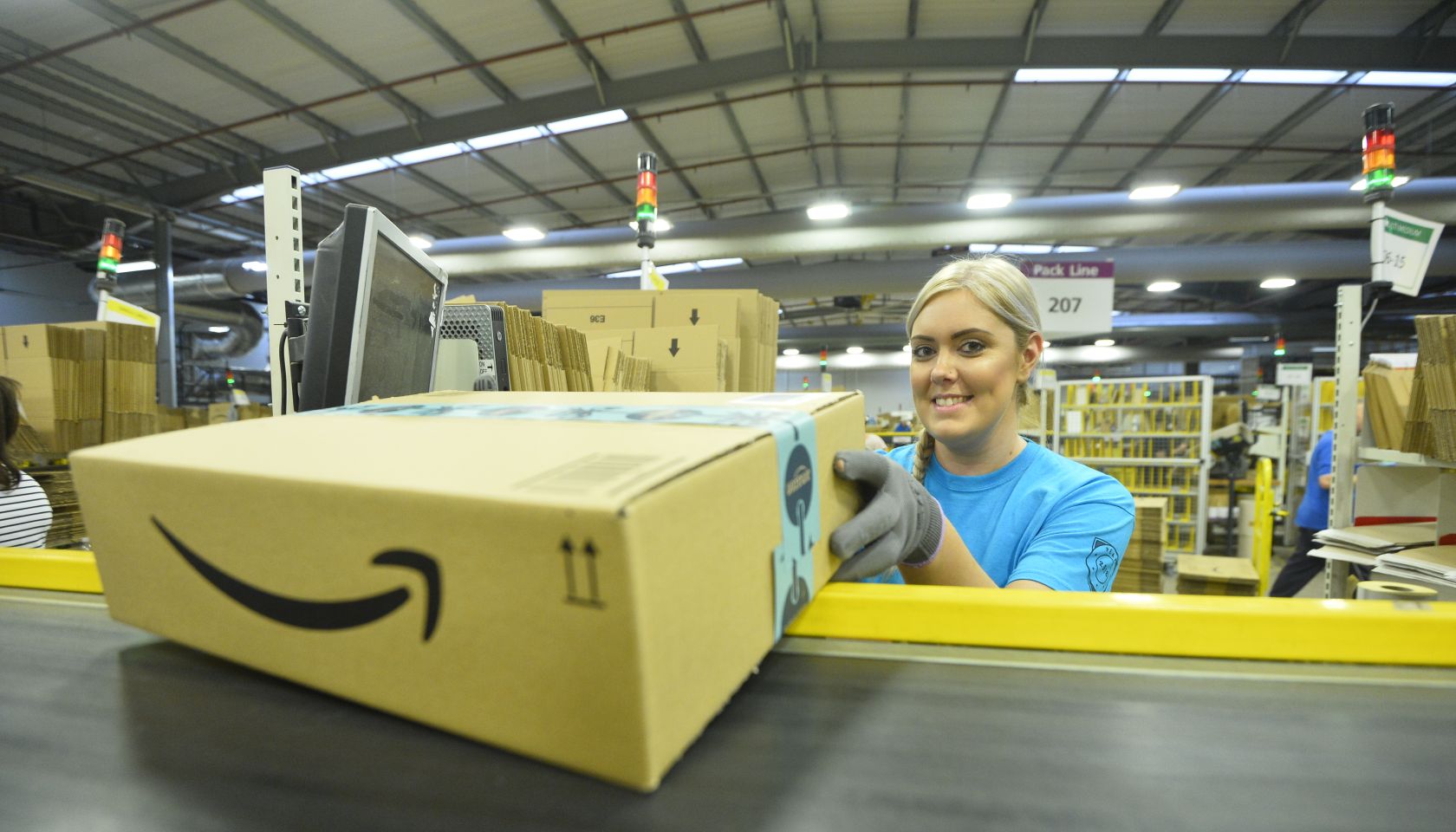 Inside the Amazon UK warehouse on Black Friday