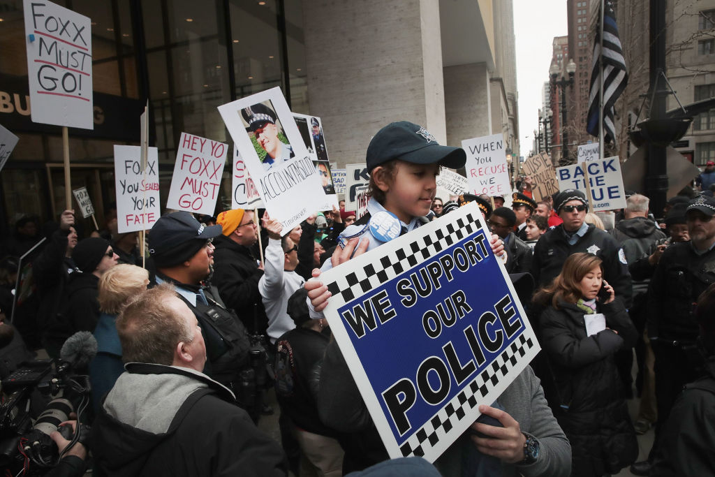 Chicago Police Protest State's Attorney Kim Foxx Over Jussie Smollett Case