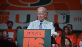 Joe Biden speaks at the University of Miami’s 'It’s on Us Rally' Against Sexual Assault