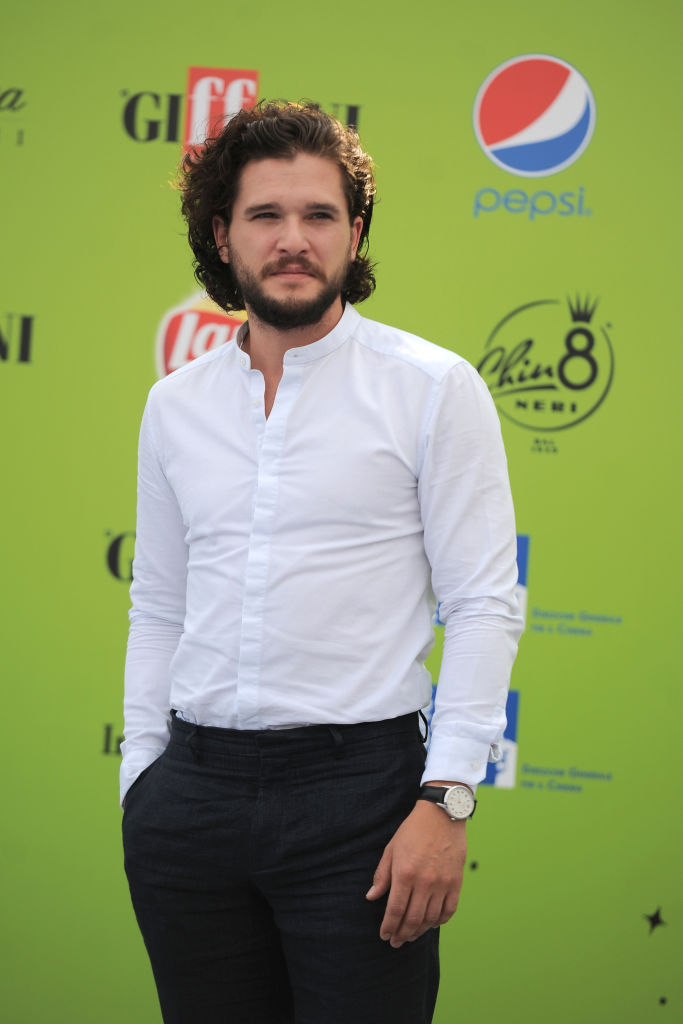The English actor Kit Harington, that plays the role of Jon...
