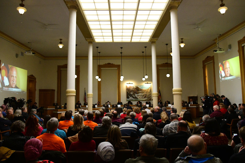 red flag, gun, colorado