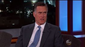Mitt Romney during an appearance on ABC's 'Jimmy Kimmel Live!'
