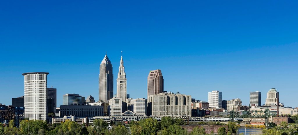 Cleveland City skyline...