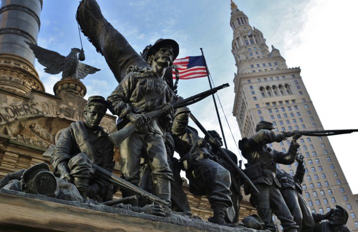 Soldiers and Sailors monument in Cleveland, Ohio, USA