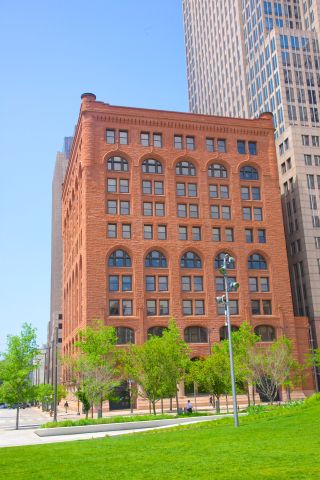 Downtown Cleveland's historic building on Public Square