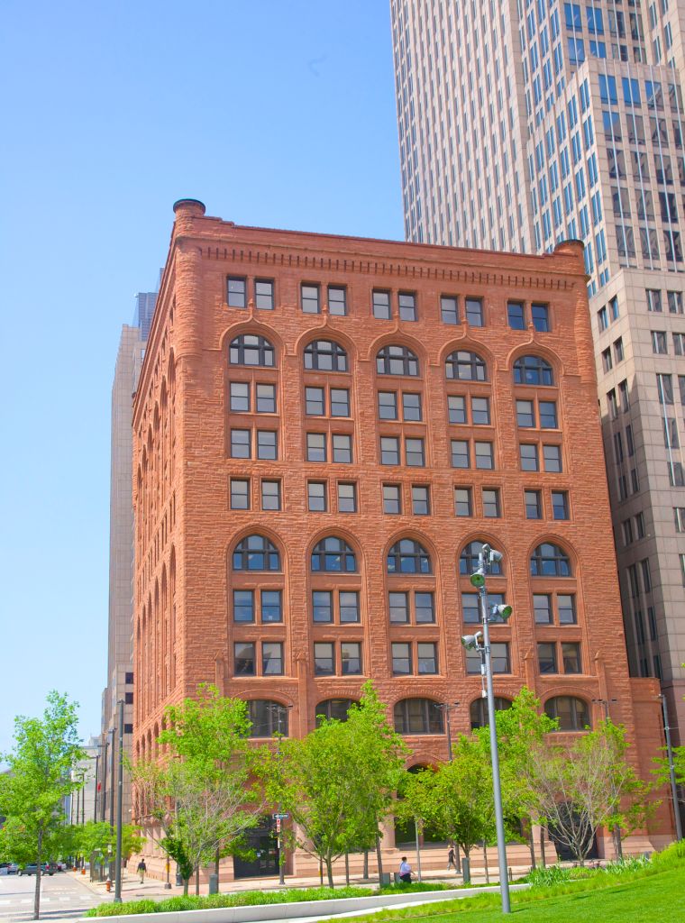 Downtown Cleveland's historic building on Public Square
