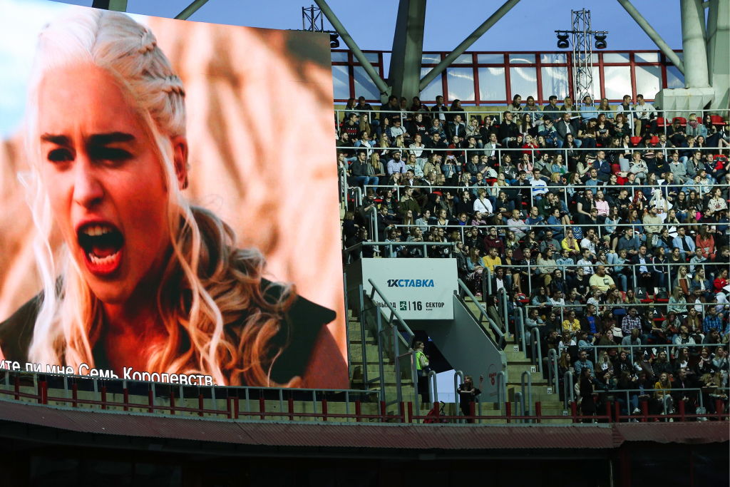Screening of Game of Thrones final episode at RZD Arena