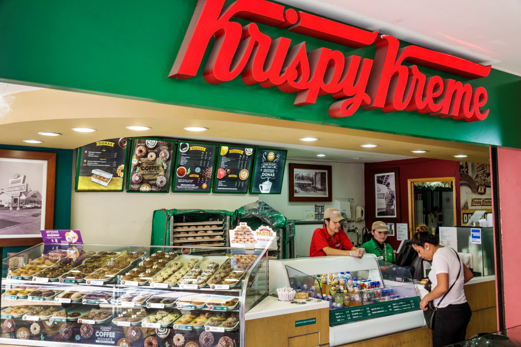 The Krispy Kreme counter at Avenida Francisco Madero
