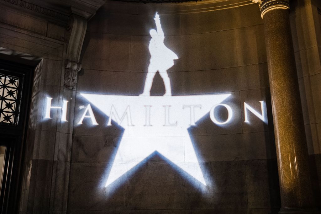 The company of 'Hamilton' celebrates opening night in San Francisco during an after-party