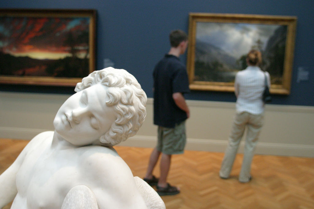 A statue at the Museum of Art.