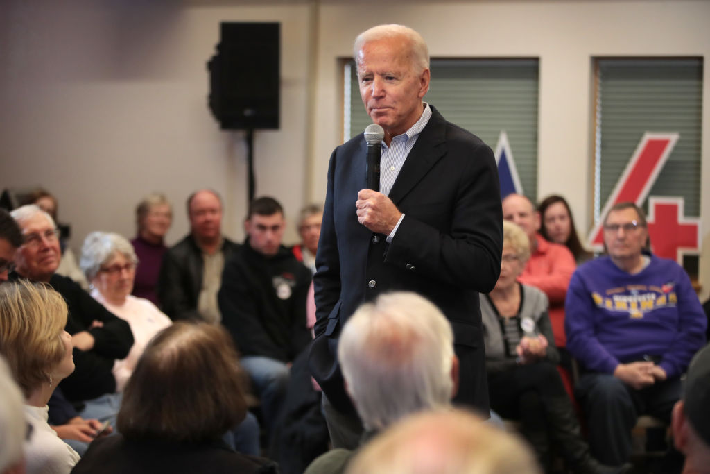 Presidential Candidate Joe Biden Continues "No Malarkey" Bus Tour Through Iowa