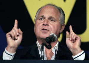 Rush Limbaugh Gives A Speech In Michigan