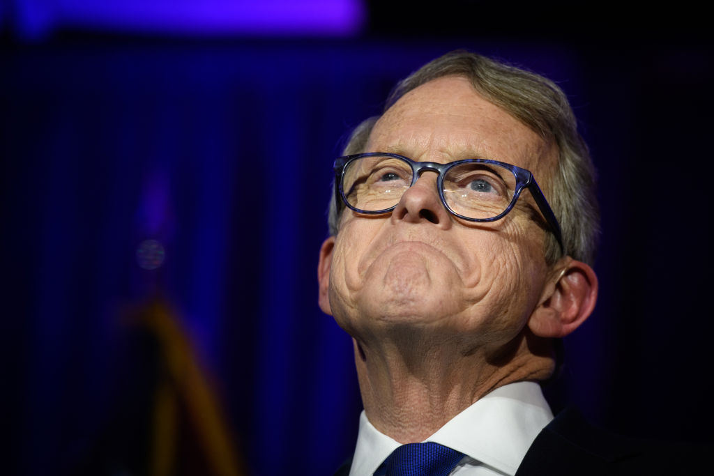 Ohio GOP Gubernatorial Candidate Mike DeWine Attends Election Night In Columbus