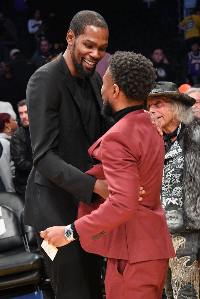 Celebrities At The Los Angeles Lakers Game