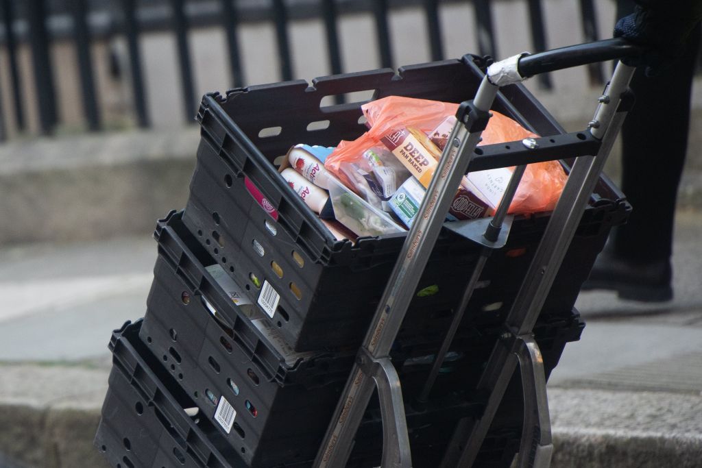Sainsbury&apos;s Delivery - Monday 16 March 2020 - 10 Downing Street, London