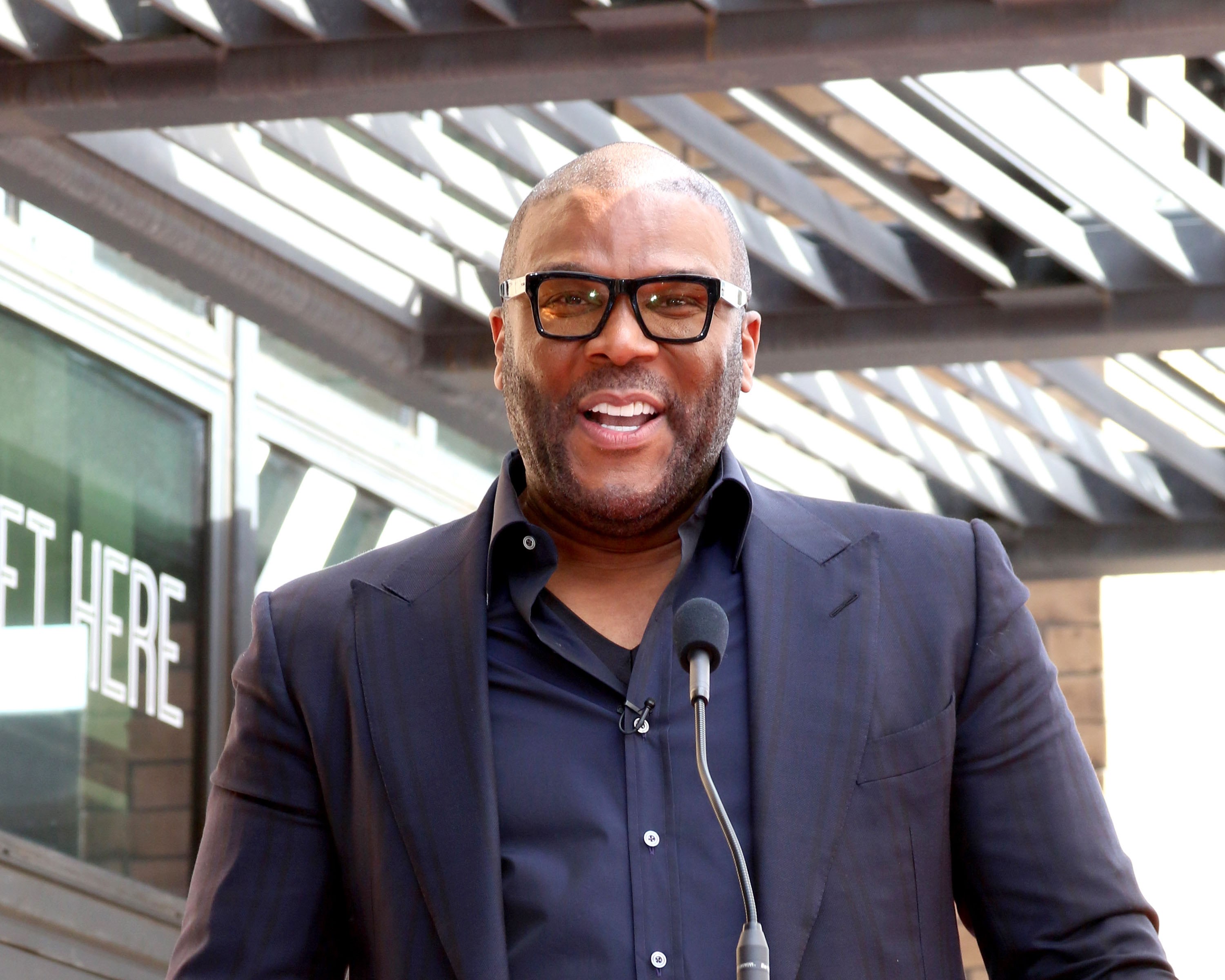 Tyler Perry at the induction ceremony fo...