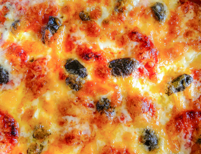 Image Of Hot Homemade Pepperoni Pizza