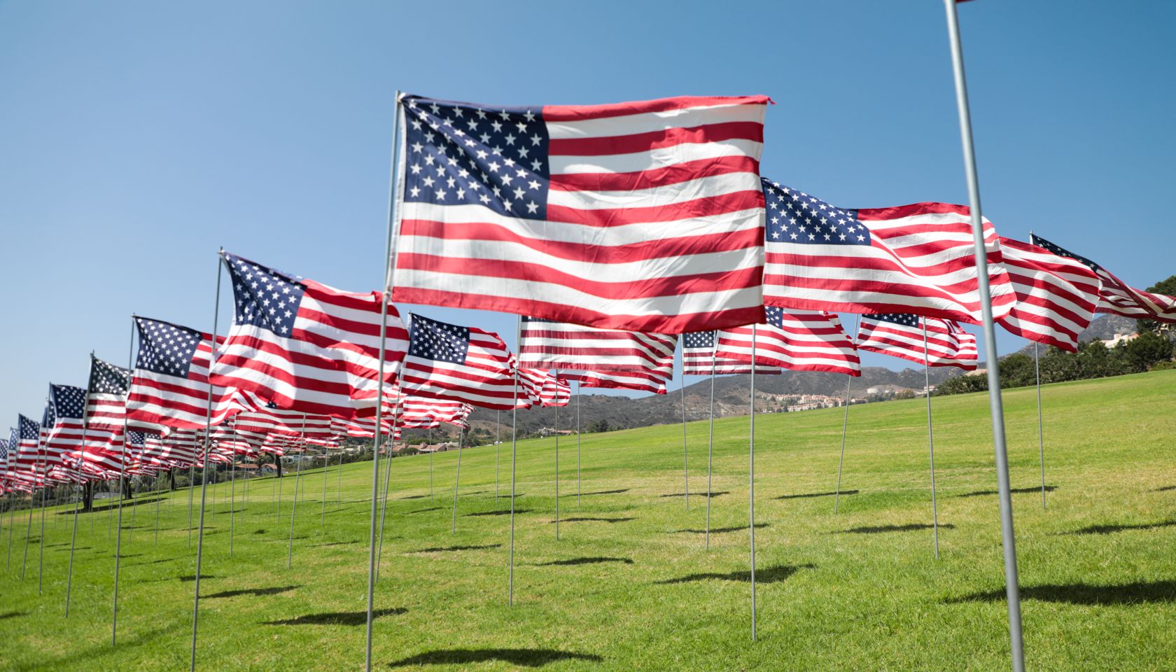 9/11 Memorial and 'Wave of Flags' at Pepperdine University