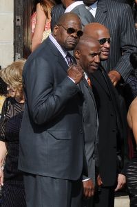 Guests attend the wedding ceremony of Michael Jordan and Yvette Prieto, held at the Bethesda-by-the-Sea Episcopal Church