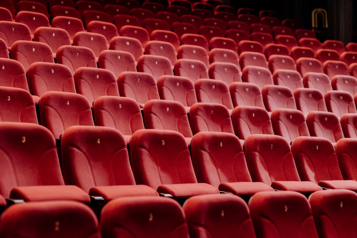 Full Frame Shot Of Empty Seats In Movie Theater
