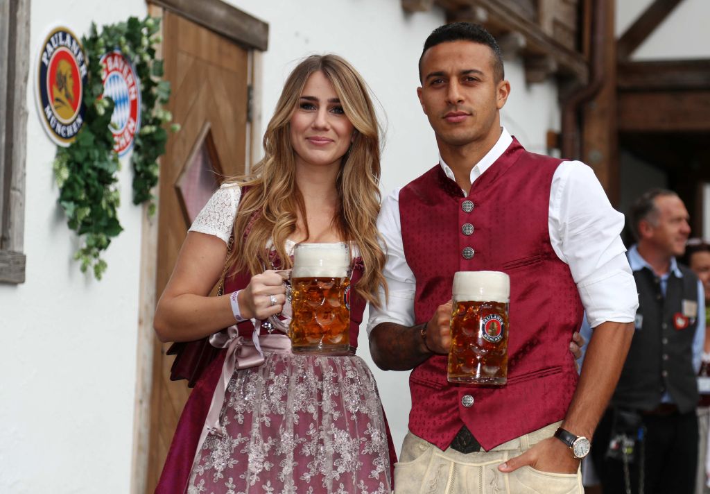 Bayern Munich squad during Oktoberfest 2018