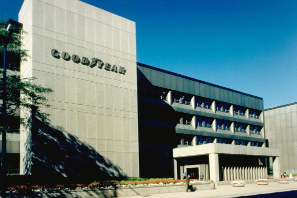 The Goodyear Logo Adorns The Company's Corporate Headquarters Building In Ak