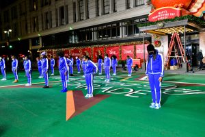 Celebrity And Performance Groups Rehearse At Herald Square In Preparation For The 94th Annual Macy's Thanksgiving Day Parade®