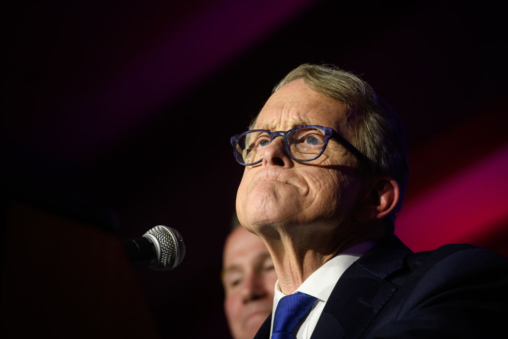 Ohio GOP Gubernatorial Candidate Mike DeWine Attends Election Night In Columbus