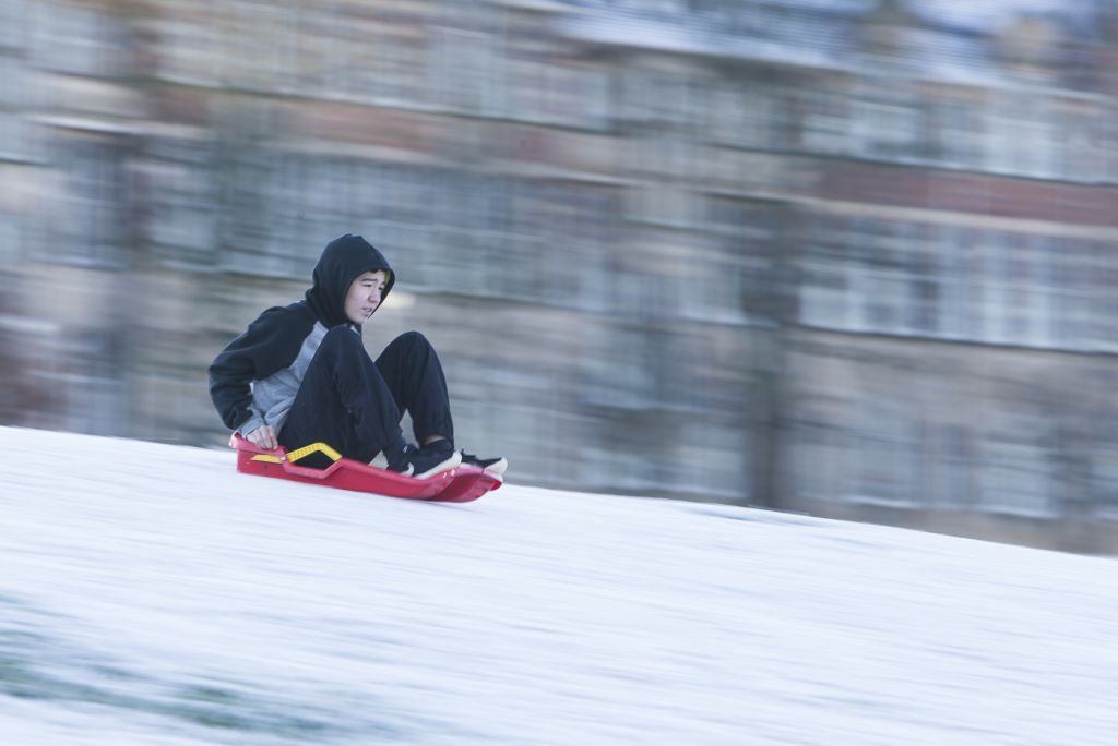 Thin Snow Cover hits Scotland's Capital