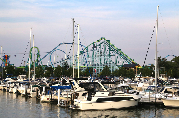Amusement Park and Harbor, Cedar Point Amusement Park, Sandusky, Ohio, United States
