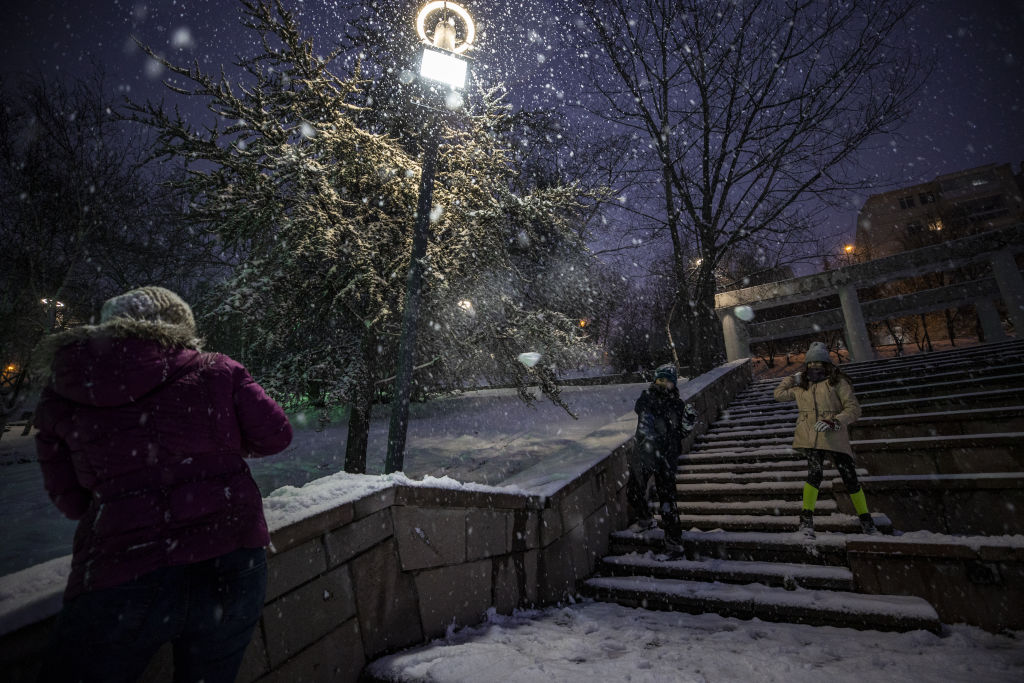 Snowfall in Ankara