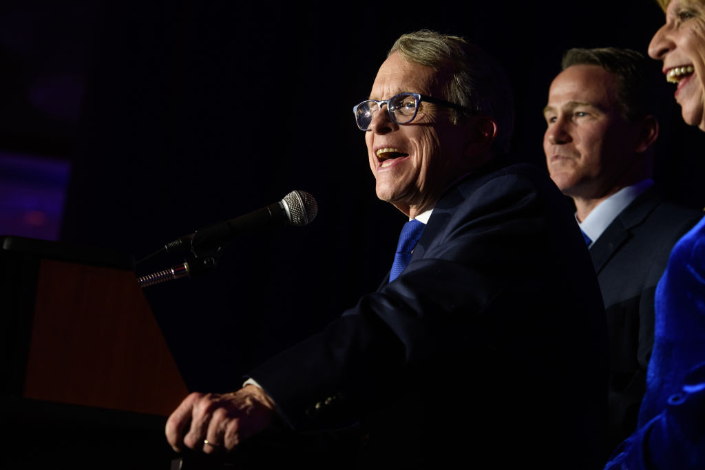 Ohio GOP Gubernatorial Candidate Mike DeWine Attends Election Night In Columbus