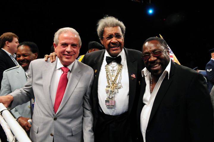 Miami Mayor Tomas Regaldo, Don King & Eddie Levert