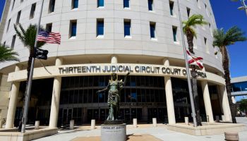 exterior of front of the 13th judicial circuit court in downtown tampa, florida