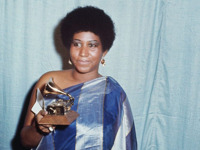 Aretha Franklin at the 13th Annual Grammy Awards