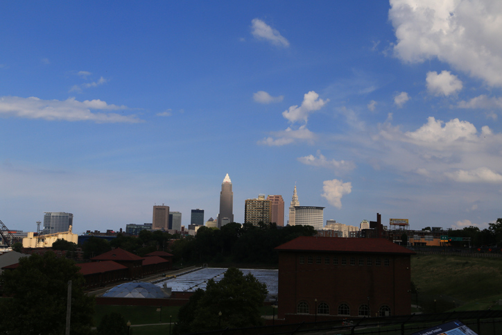 Cleveland City Skyline