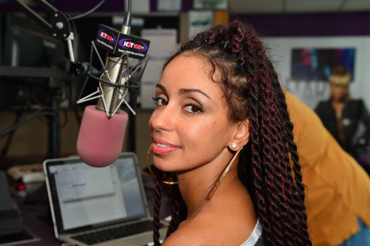 Mýa visits Hot 105 FM and 99 Jamz