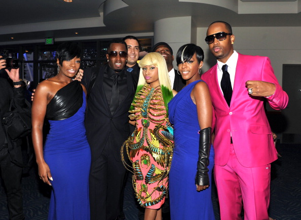 2010 American Music Awards with Dawn Richard, Diddy, Nicki Minaj, Kaleena Harper and Safaree
