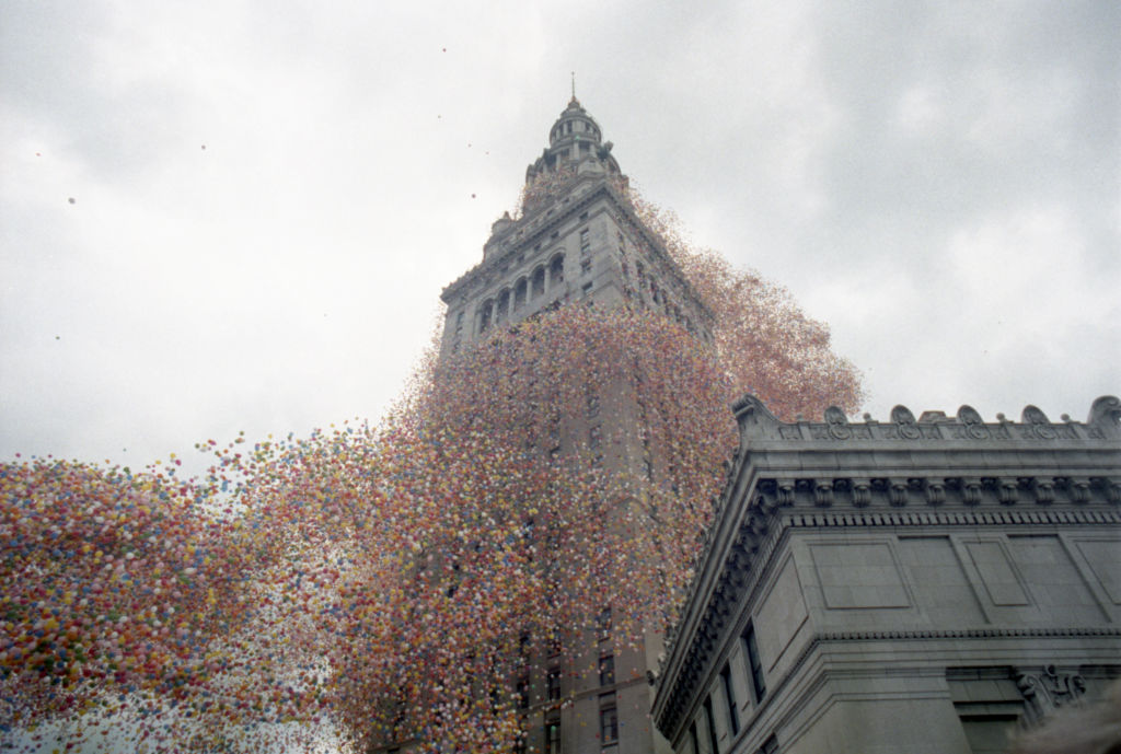 Balloons Surrounding Terminal Building