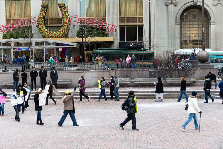Protesters March in Cleveland, Ohio